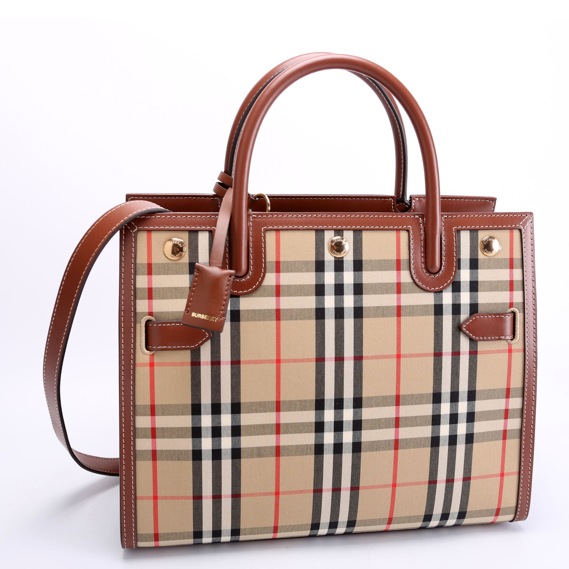 Title Vintage Check Medium Tote 8025274