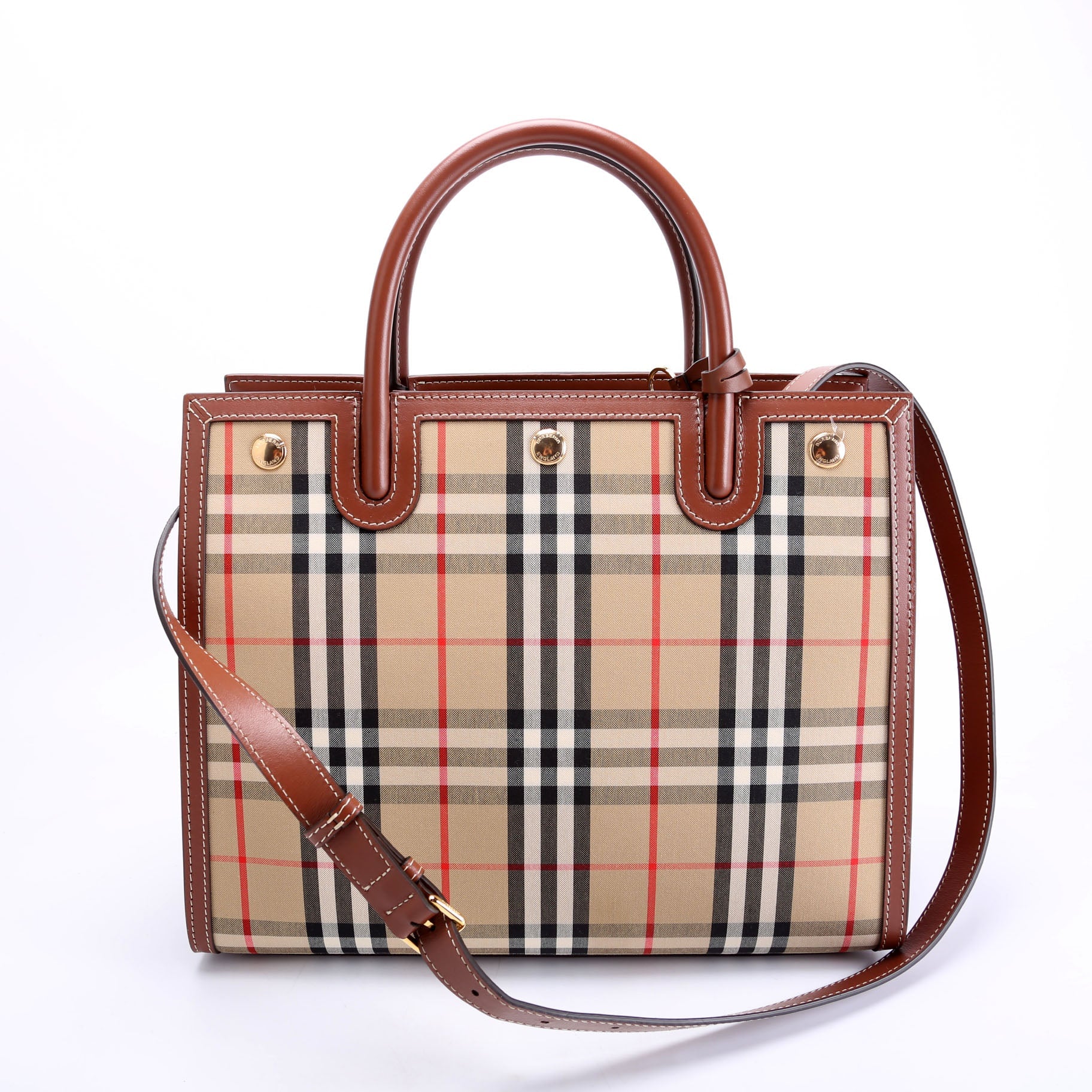 Title Vintage Check Medium Tote 8025274