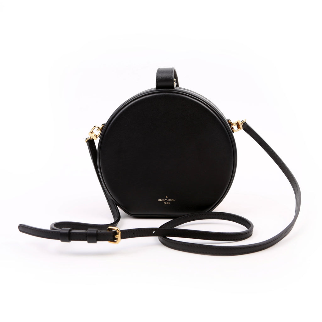 Petite Boite Chapeau Calfskin Tan/Black