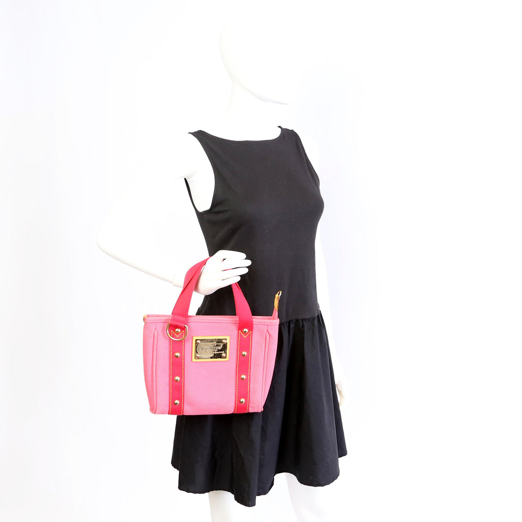 Cabas Antigua Pm Canvas Pink