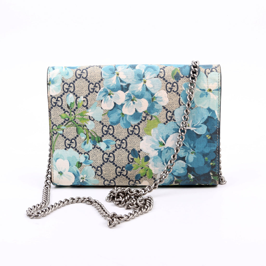 Gucci 401231 Dionysus GG Blooms Mini Wallet Blue