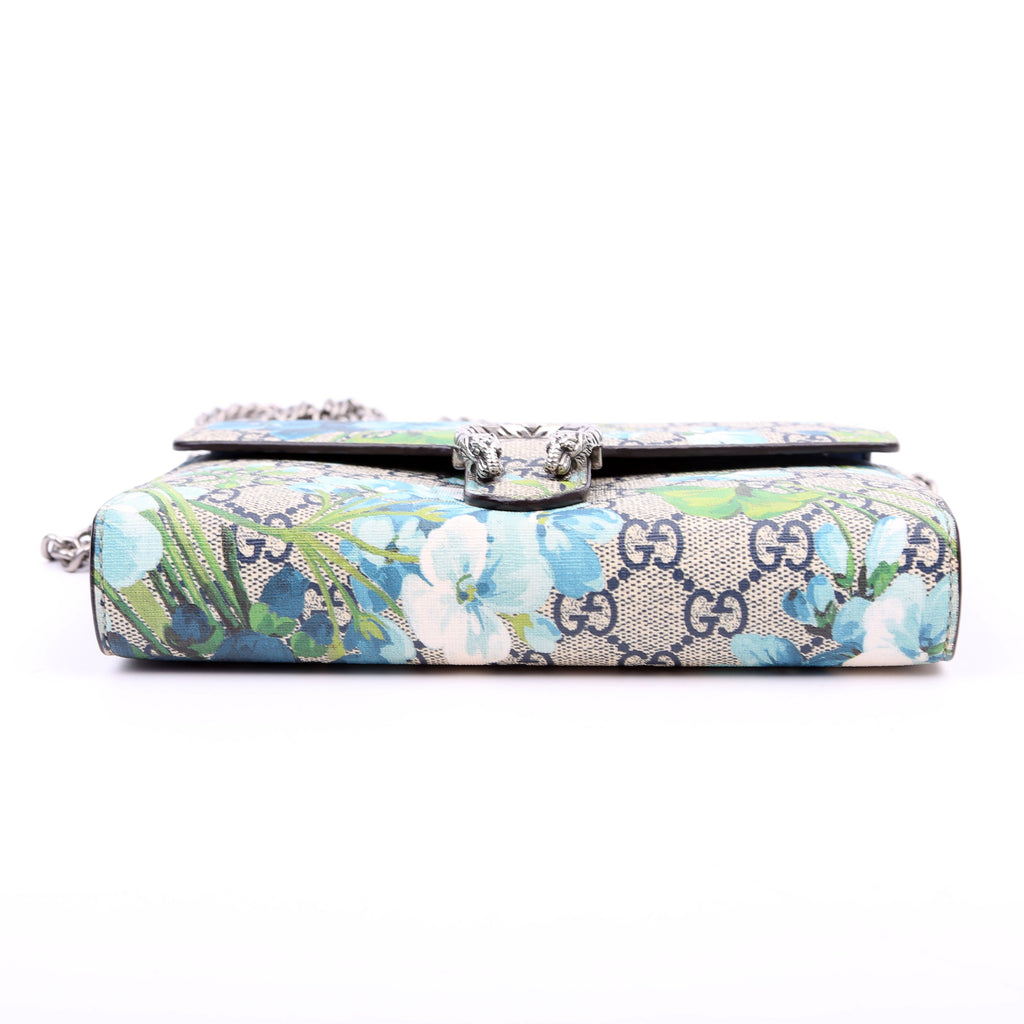 Gucci 401231 Dionysus GG Blooms Mini Wallet Blue