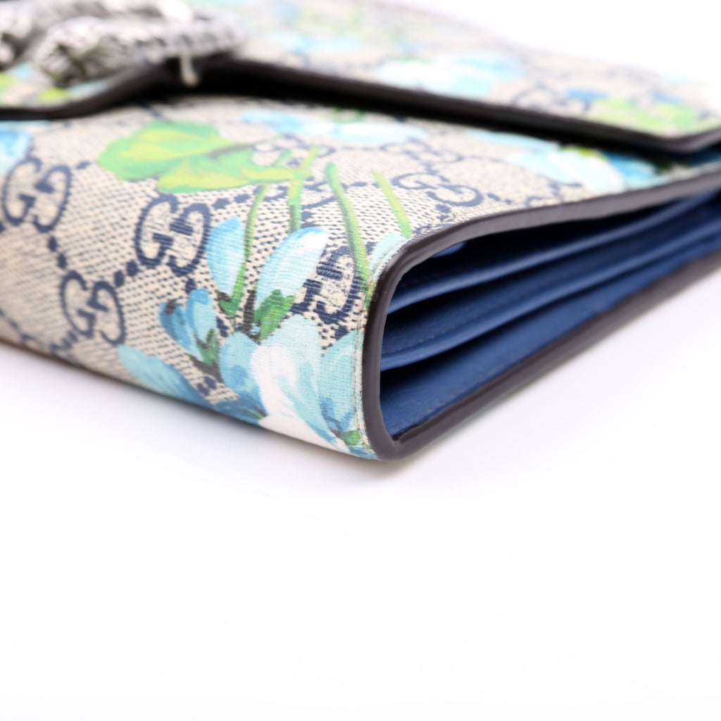 Gucci 401231 Dionysus GG Blooms Mini Wallet Blue