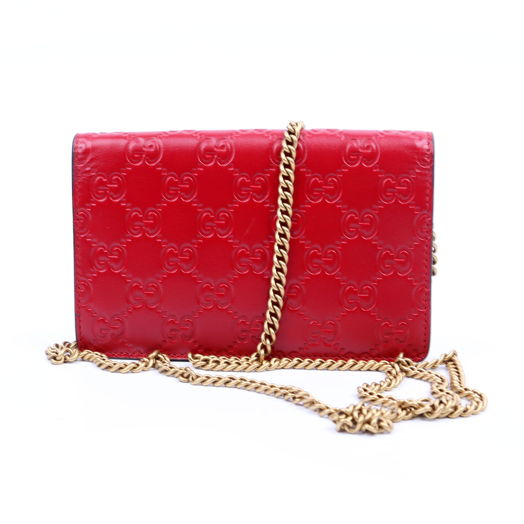 Gucci 481291 GG Leather Cherries Mini Bag