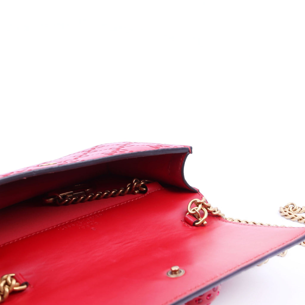Gucci 481291 GG Leather Cherries Mini Bag