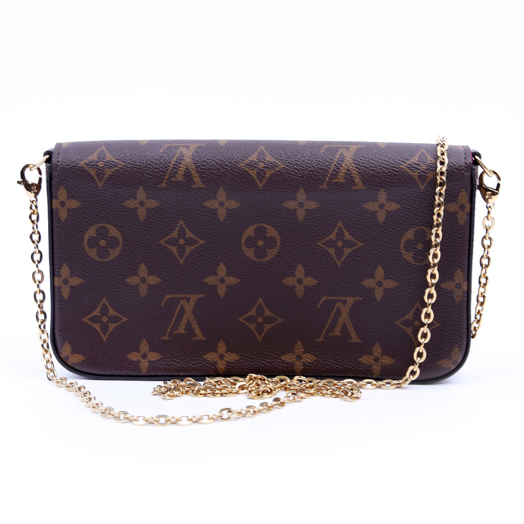 Pochette Felicie Monogram Berry