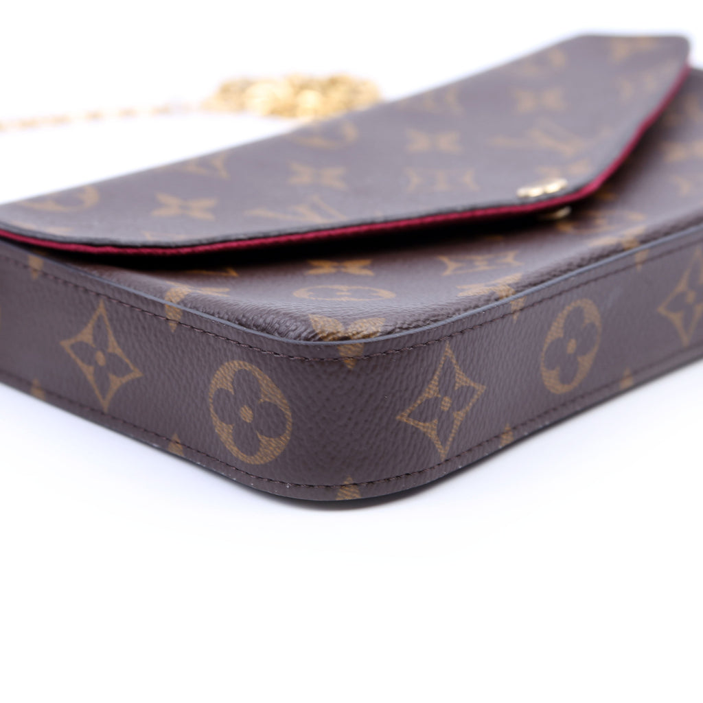 Pochette Felicie Monogram Berry