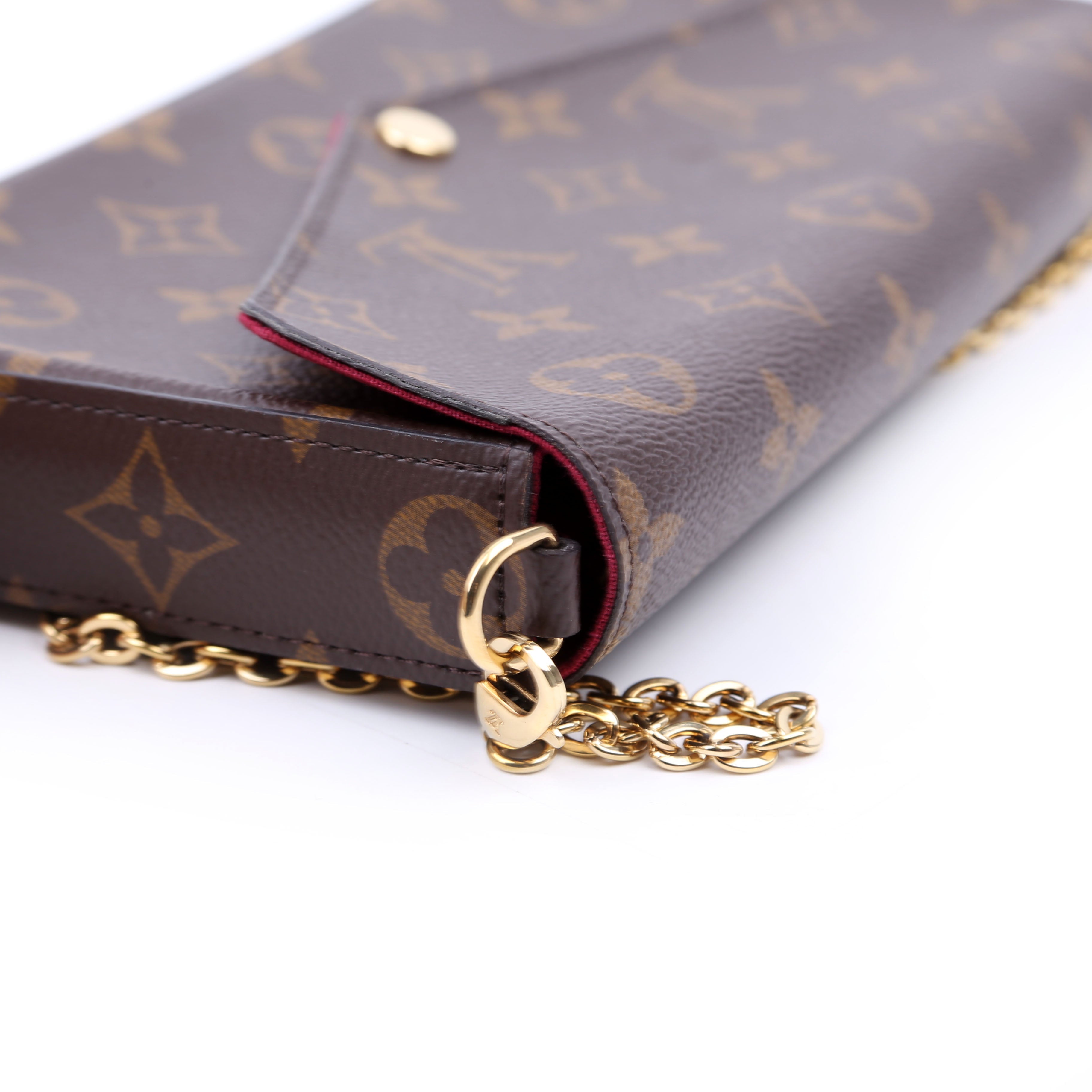 Pochette Felicie Monogram Berry