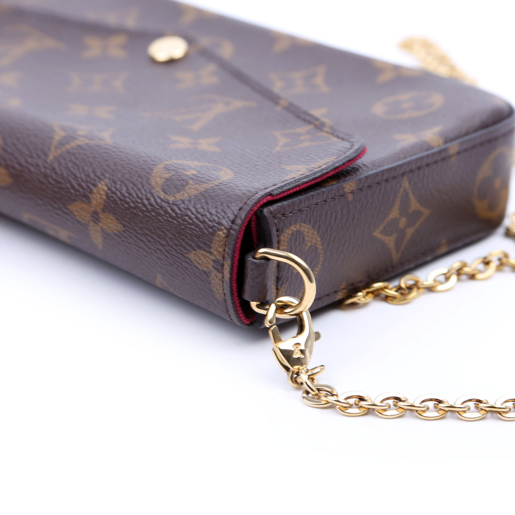 Pochette Felicie Monogram Berry