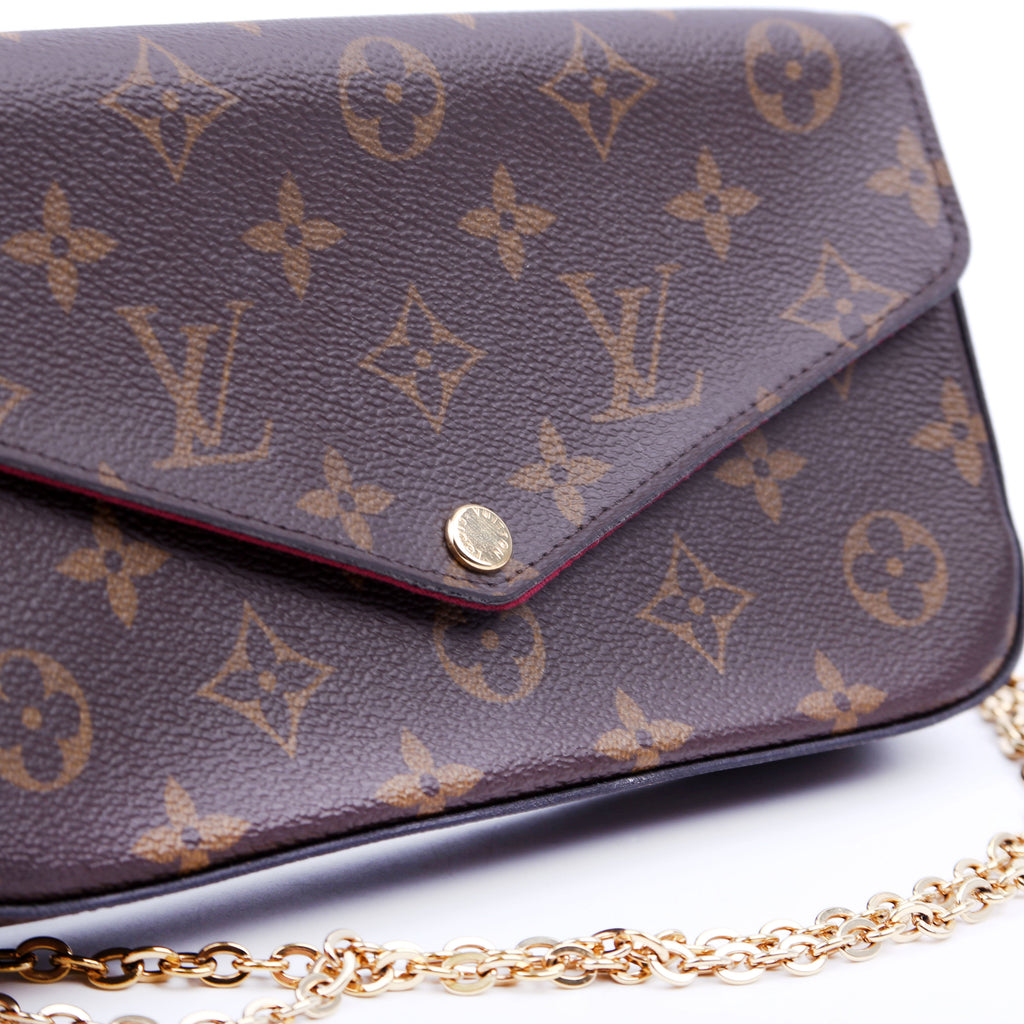 Pochette Felicie Monogram Berry