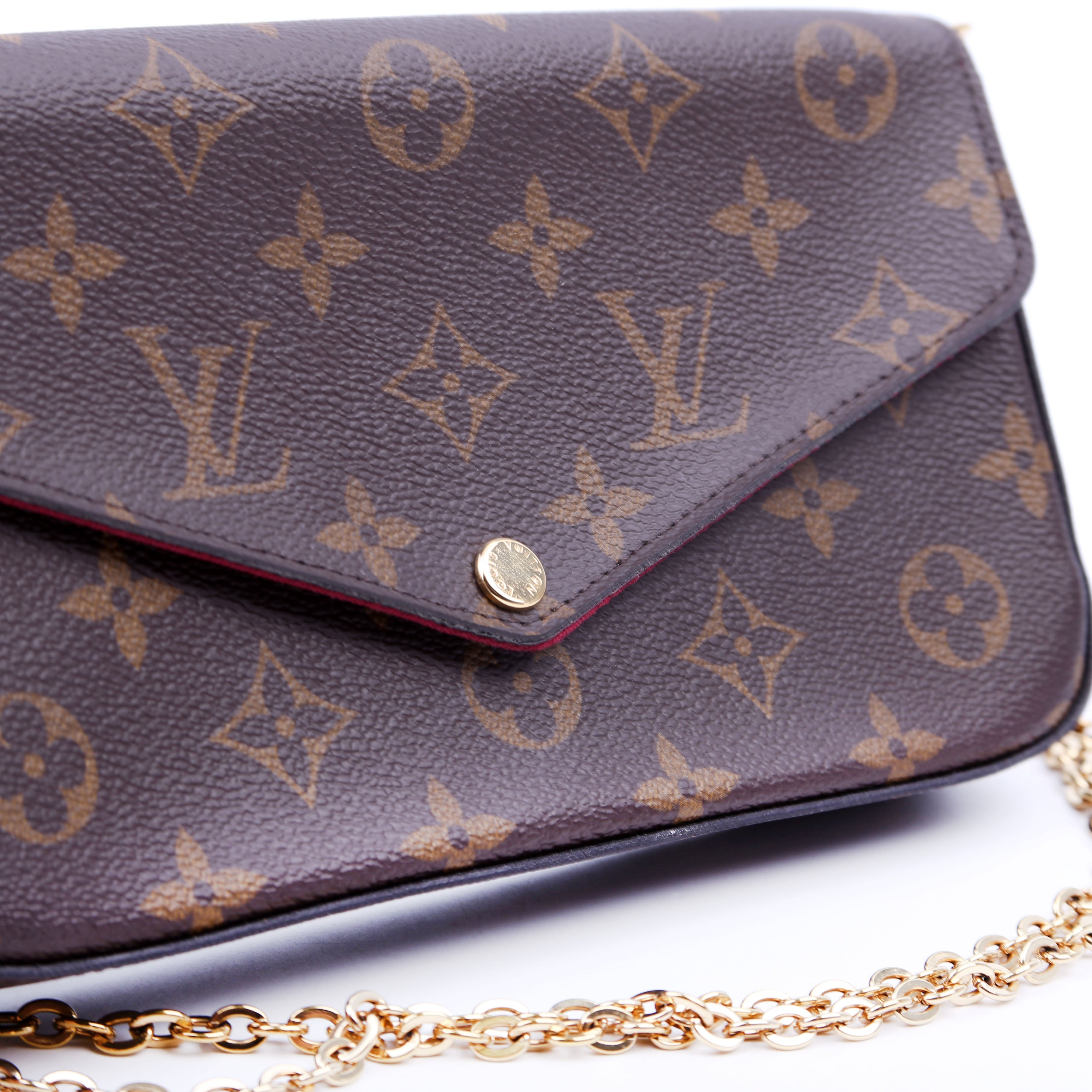 Pochette Felicie Monogram Berry