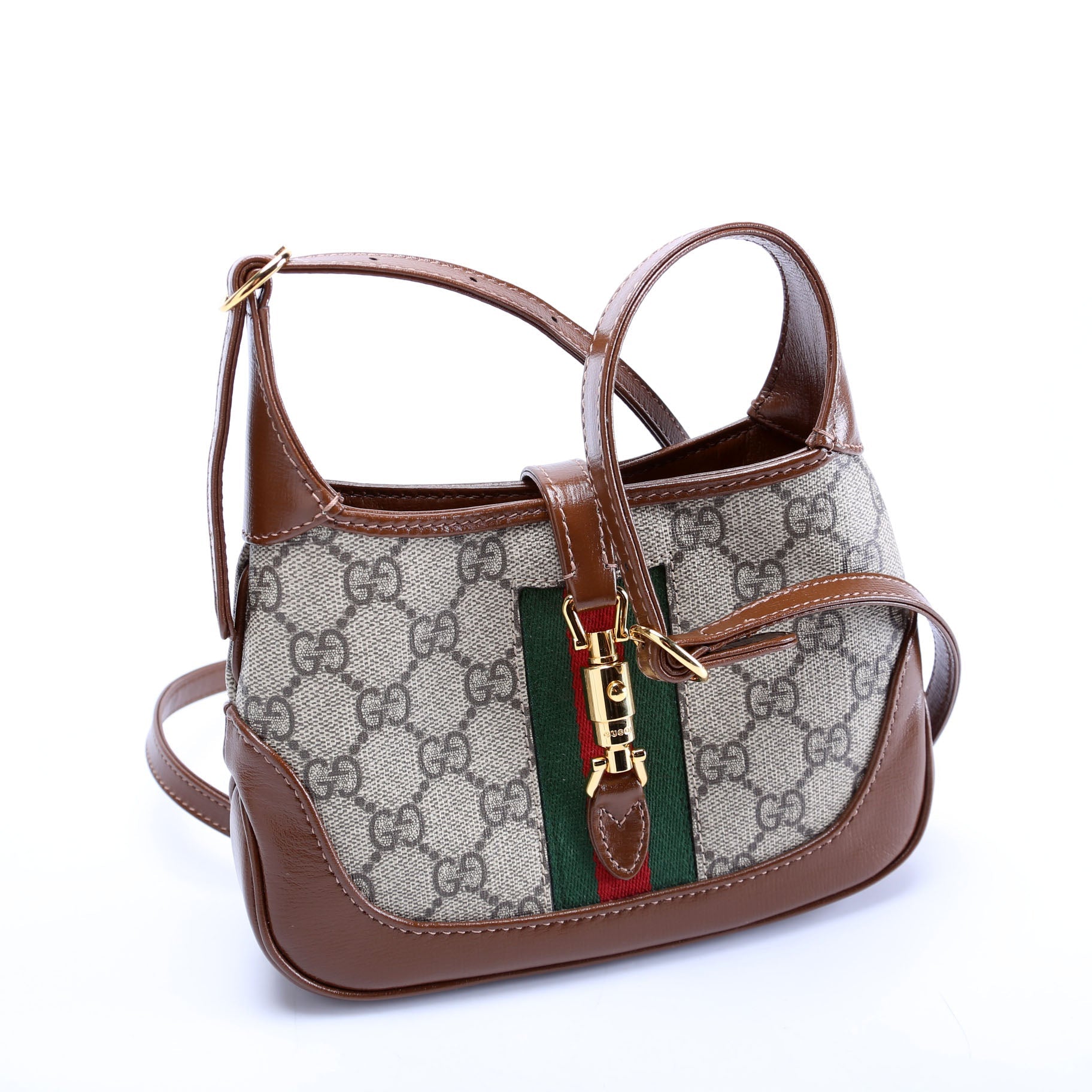 Gucci 637092 Jackie 1961 Mini Hobo Brown