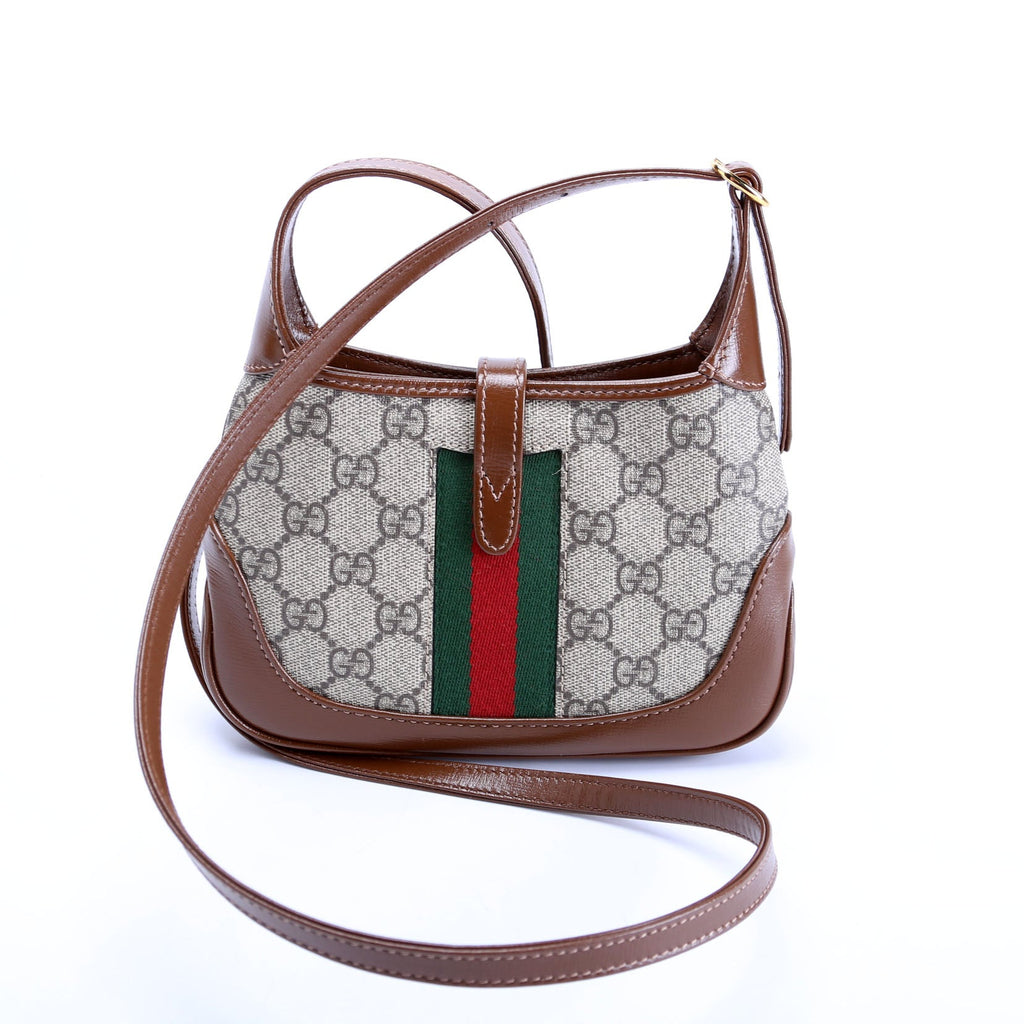 Gucci 637092 Jackie 1961 Mini Hobo Brown