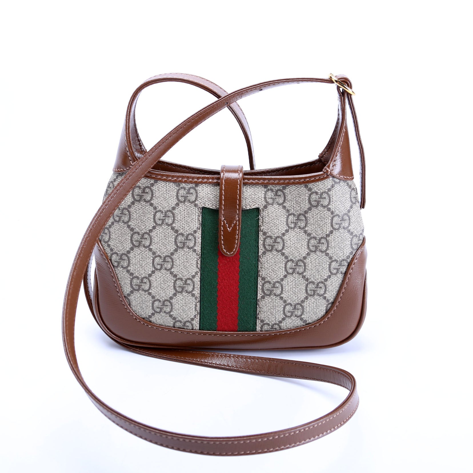 Gucci 637092 Jackie 1961 Mini Hobo Brown