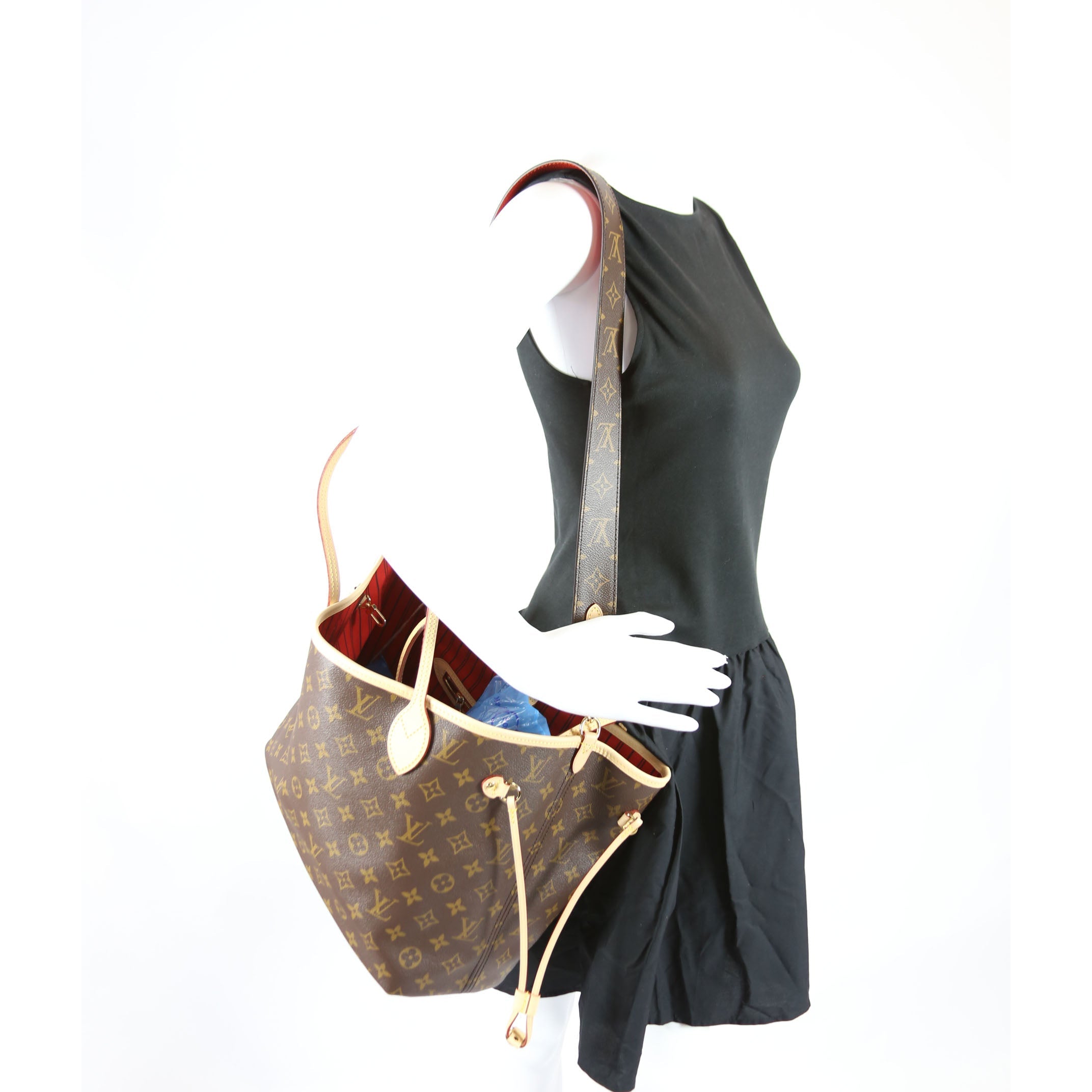 Neverfull MM Monogram Bandouliere Inside Out