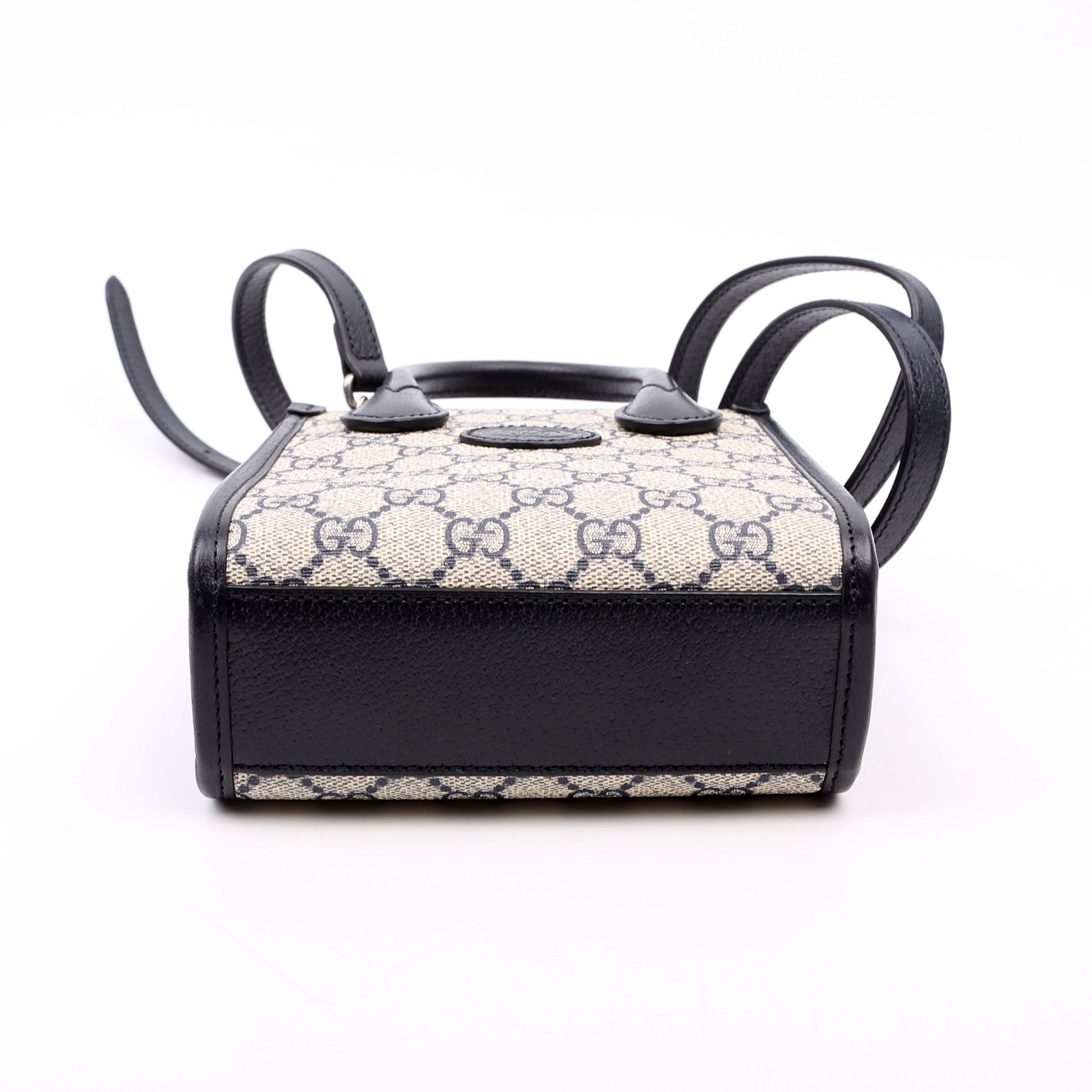 671623 Mini Tote Bag Interlocking G Navy/Beige