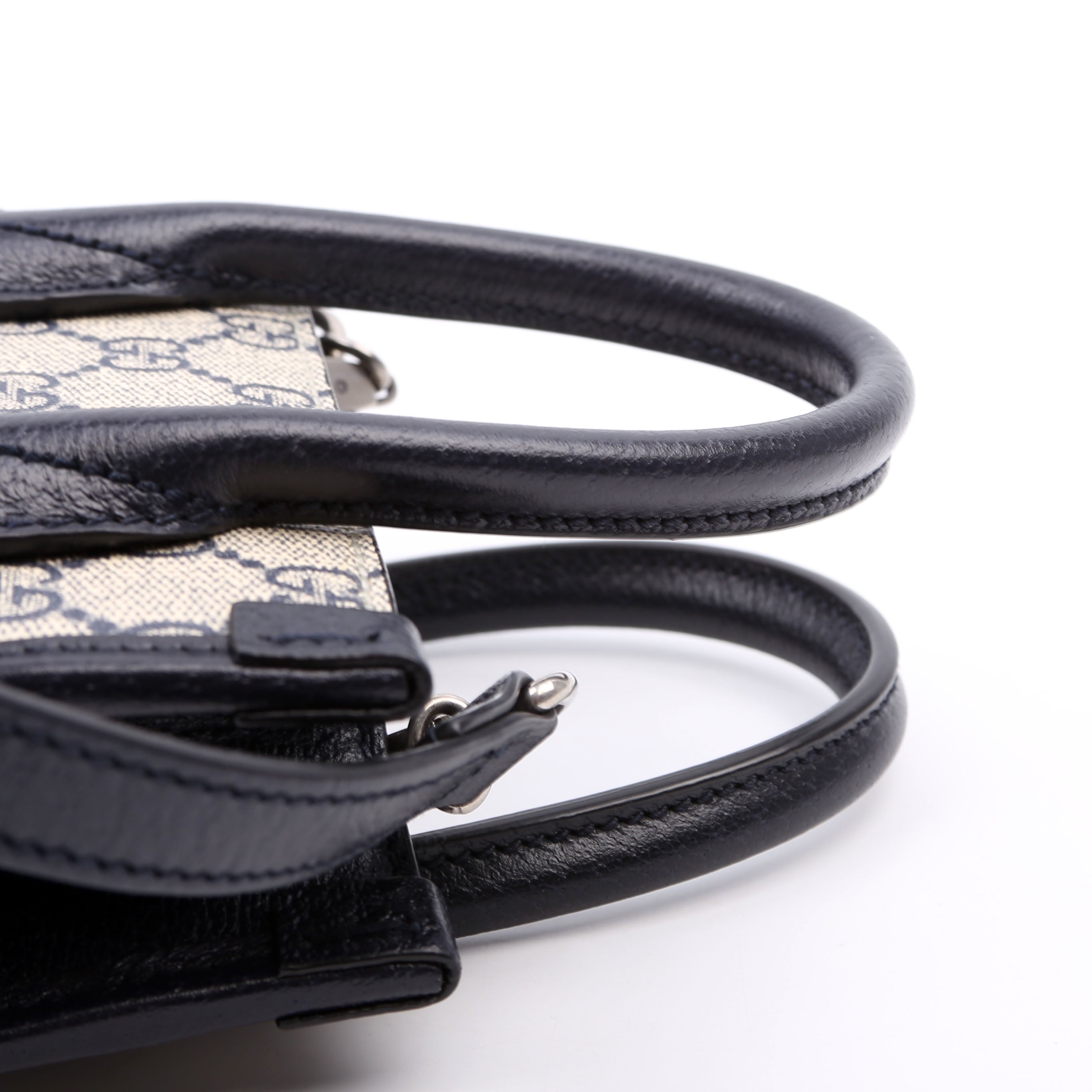 671623 Mini Tote Bag Interlocking G Navy/Beige