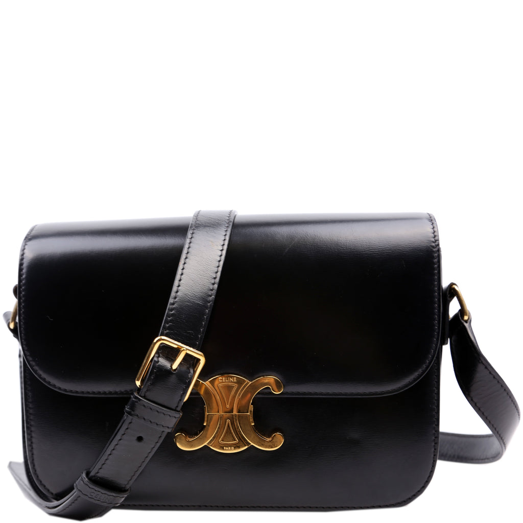 Classique Triomphe Bag Shiny Calfskin Black