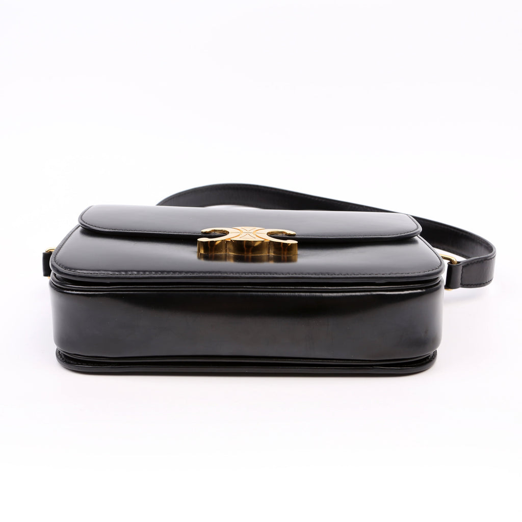 Classique Triomphe Bag Shiny Calfskin Black
