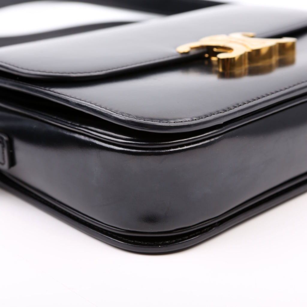 Classique Triomphe Bag Shiny Calfskin Black