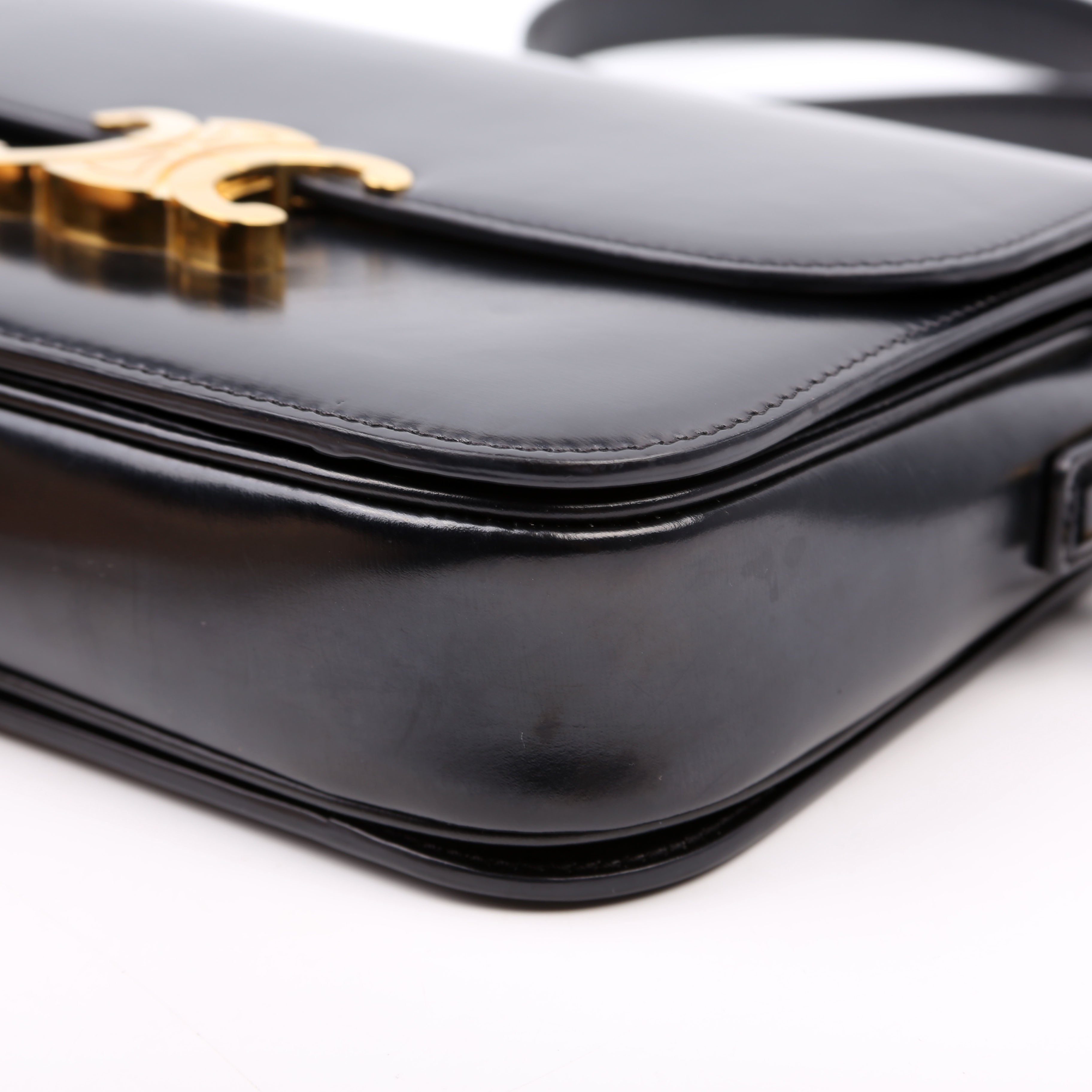 Classique Triomphe Bag Shiny Calfskin Black