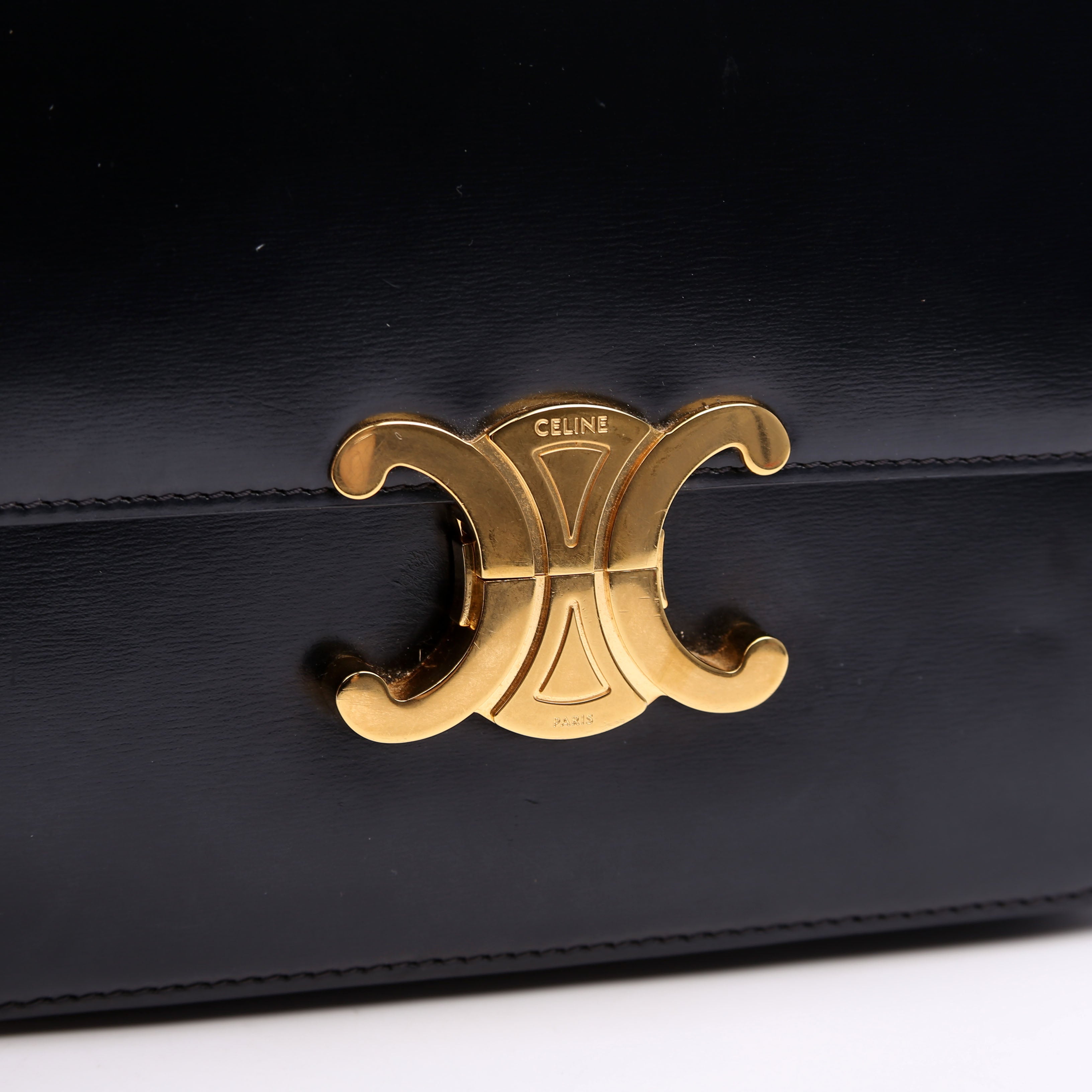 Classique Triomphe Bag Shiny Calfskin Black