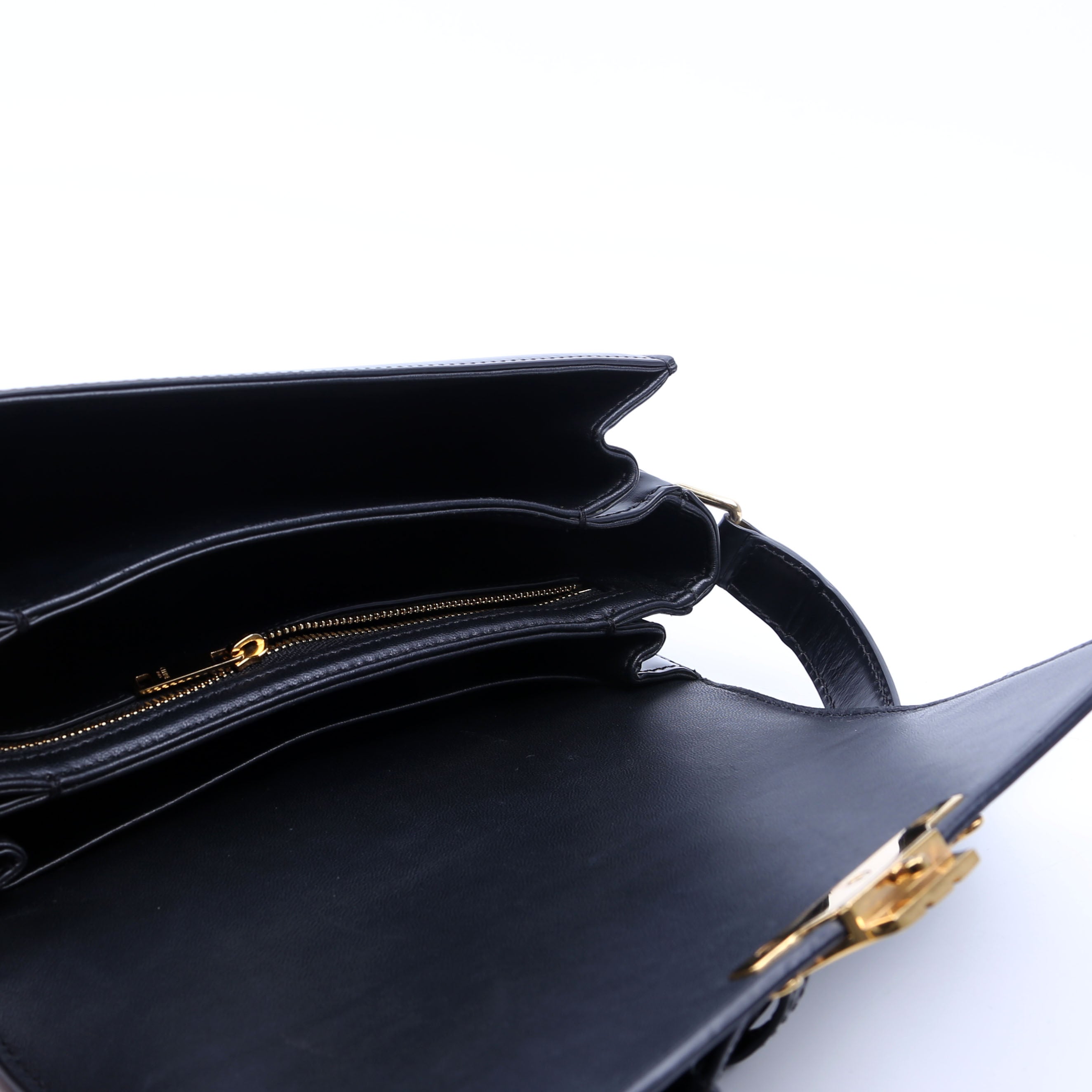 Classique Triomphe Bag Shiny Calfskin Black