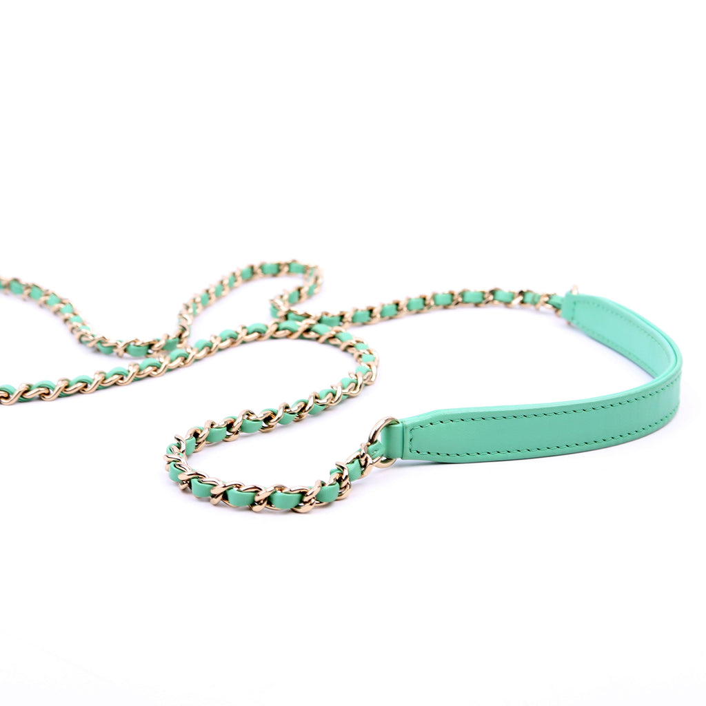 Mini Filigree Vanity Case 26M Green/Pink