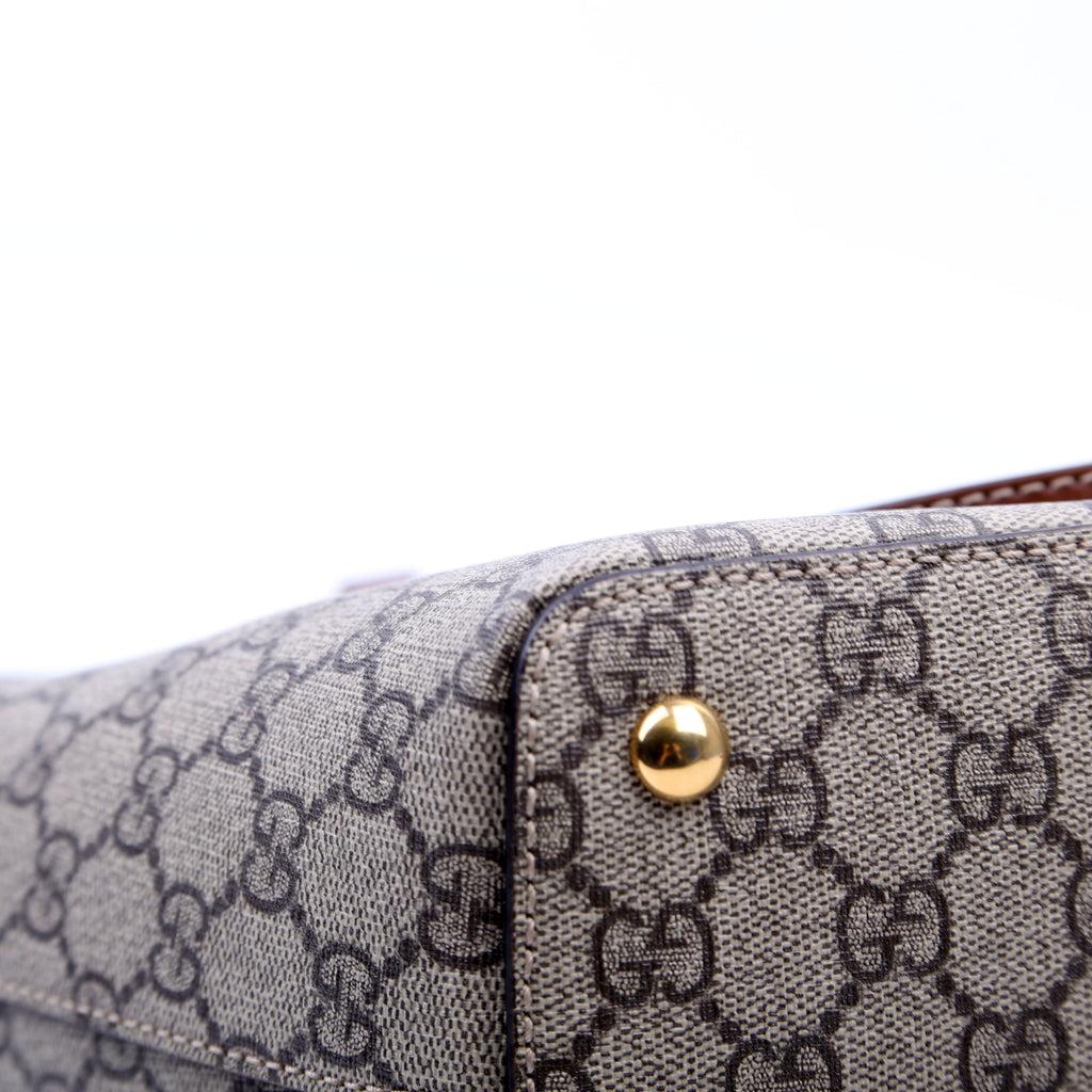 415721 GG Supreme Tote Brown/Beige