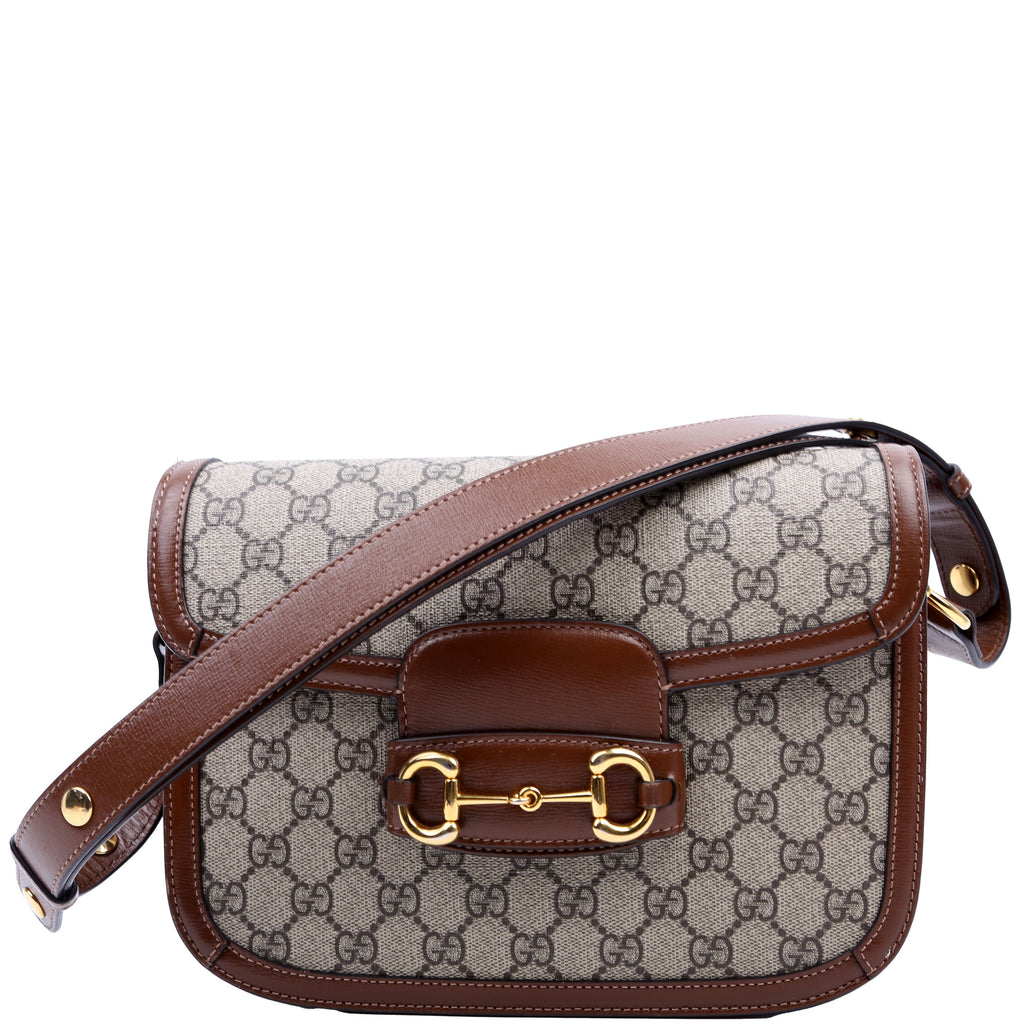 Gucci 602204 Horsebit Shoulder Bag Brown