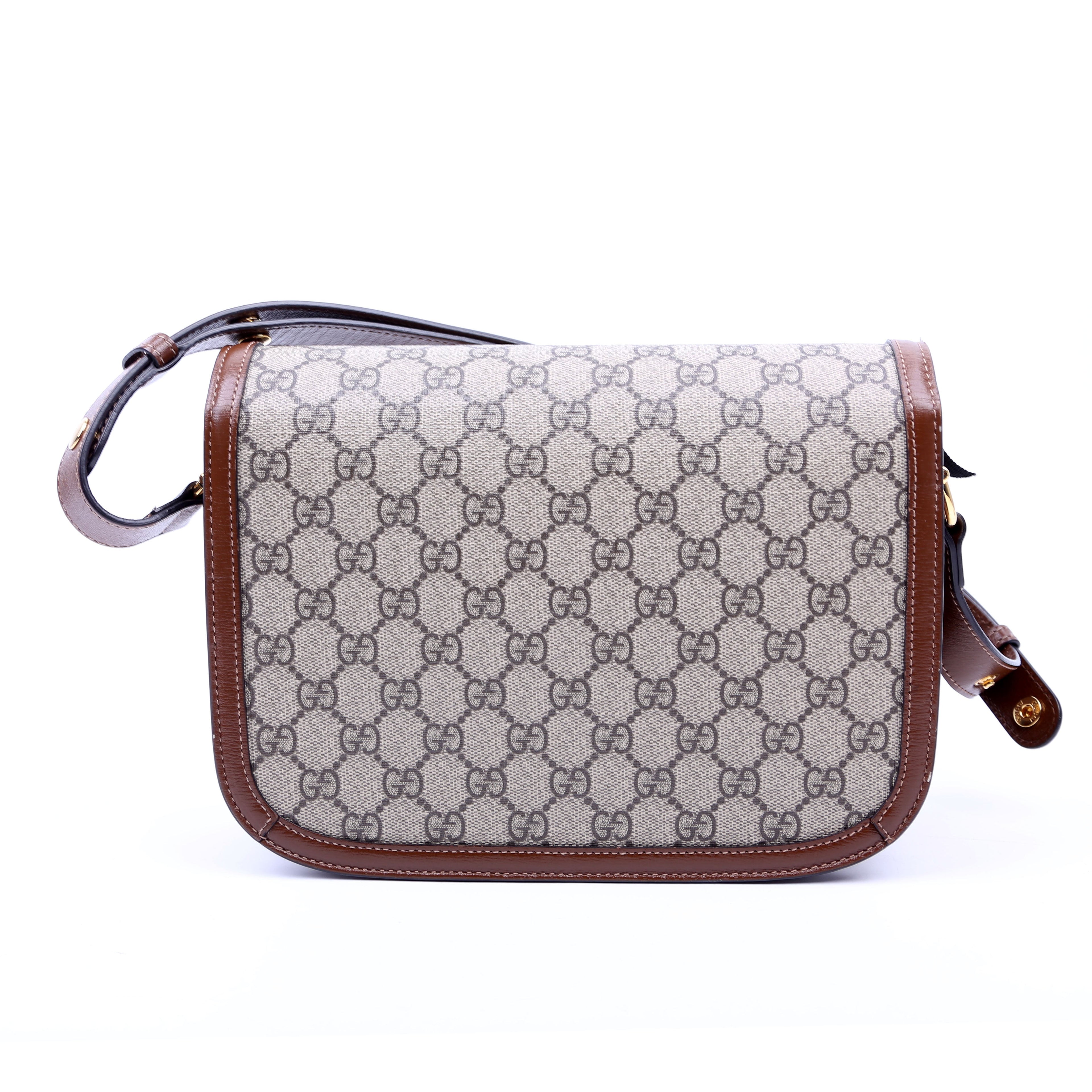Gucci 602204 Horsebit Shoulder Bag Brown