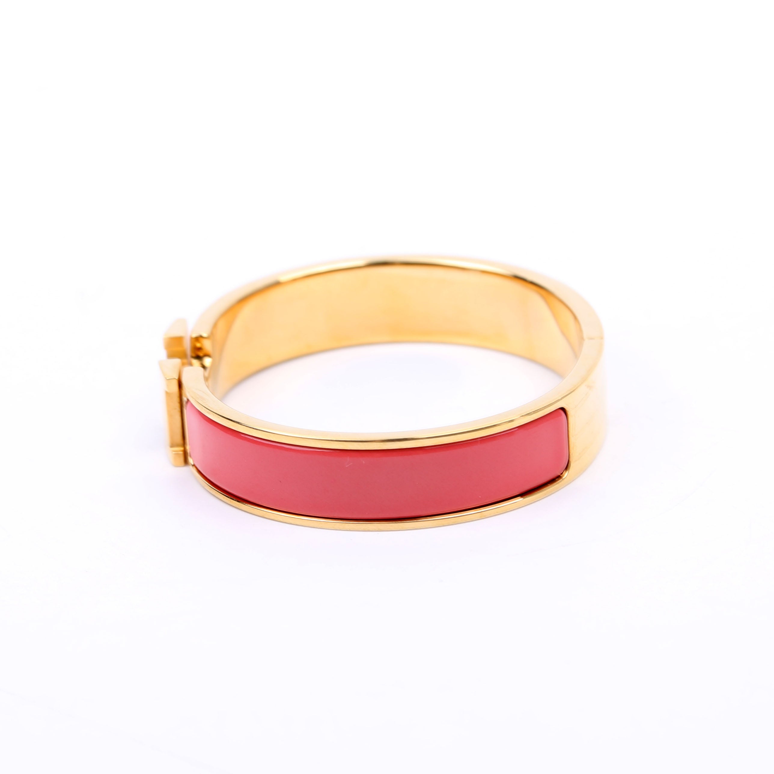 Clic Clac Narrow PM Bracelet Coral/Gold
