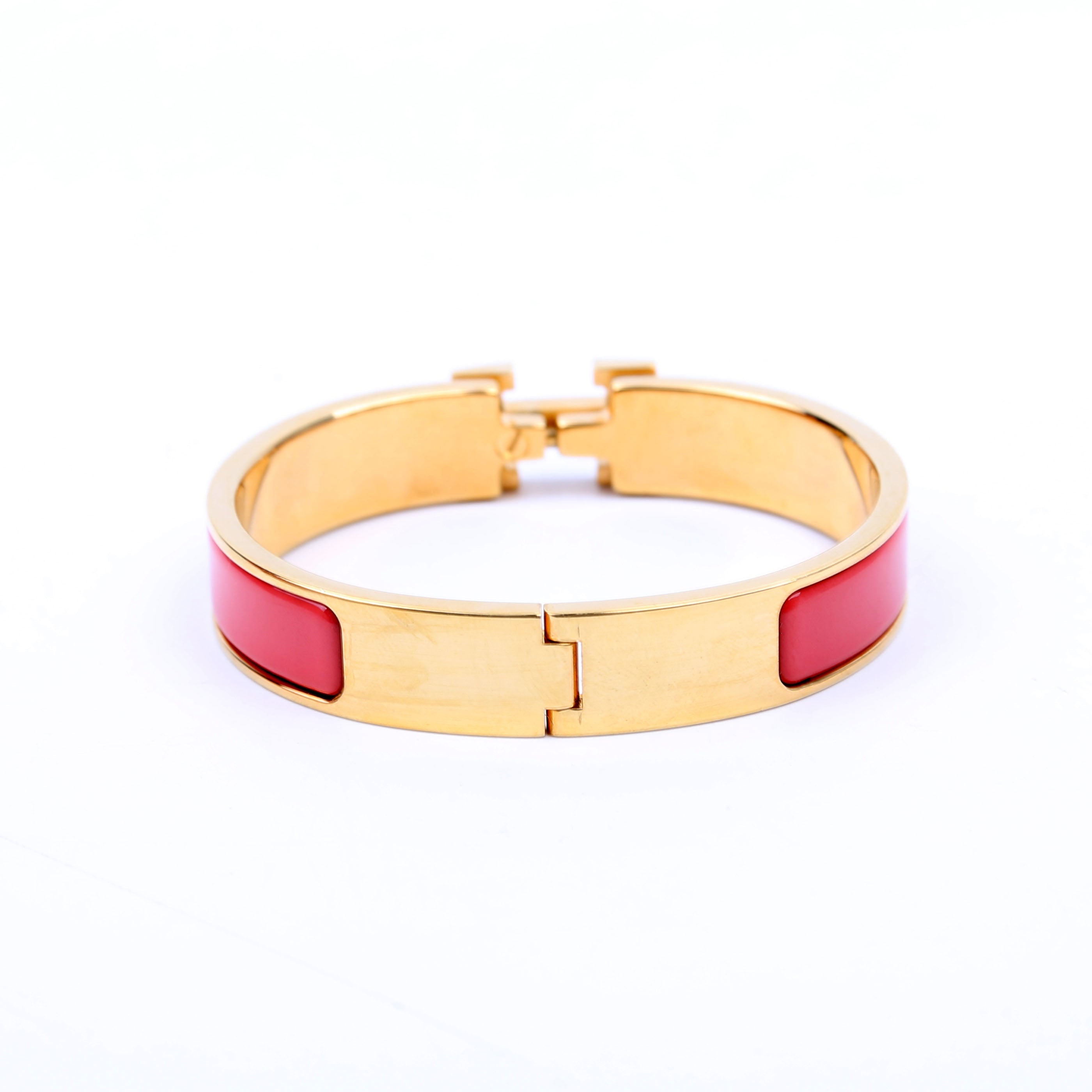 Clic Clac Narrow PM Bracelet Coral/Gold