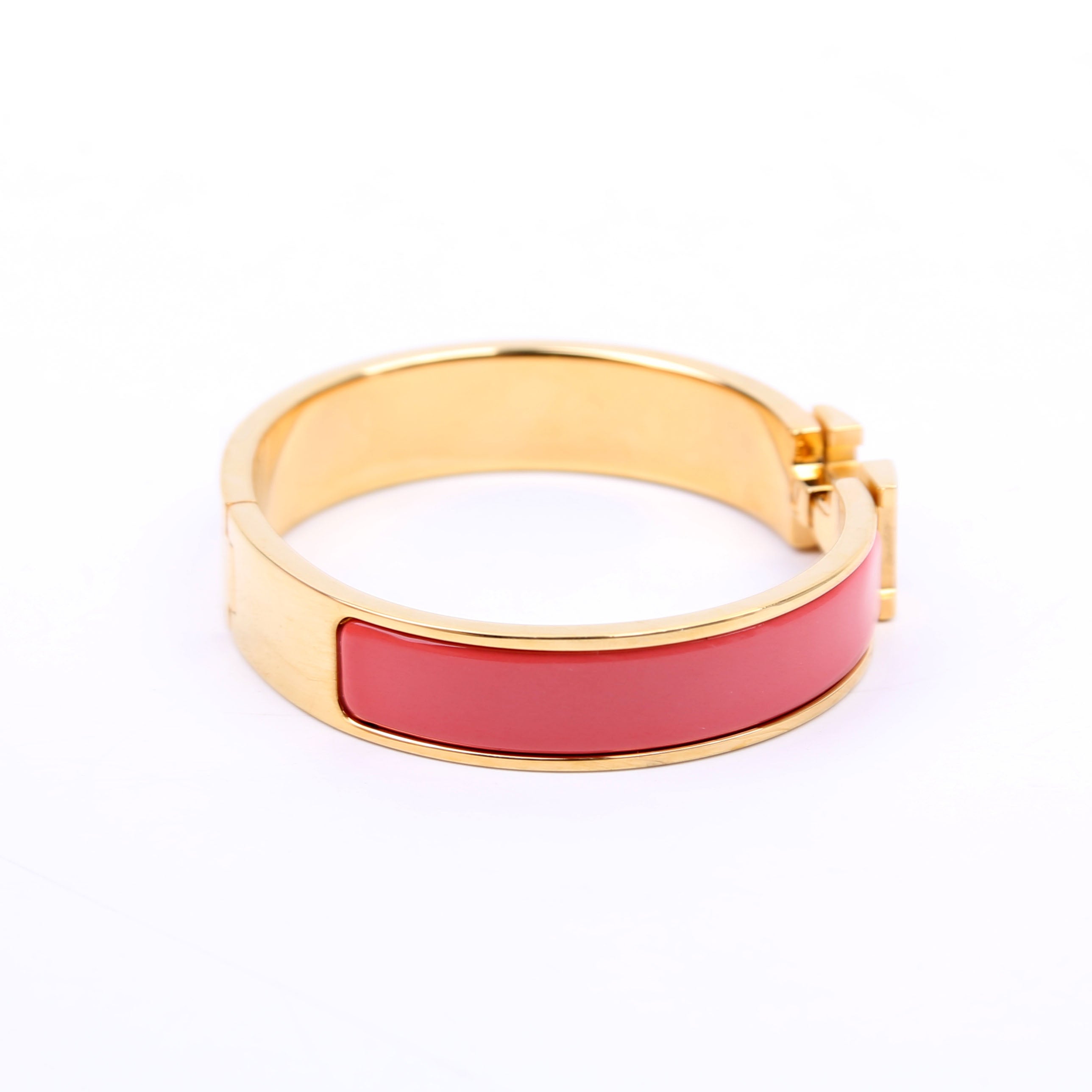 Clic Clac Narrow PM Bracelet Coral/Gold