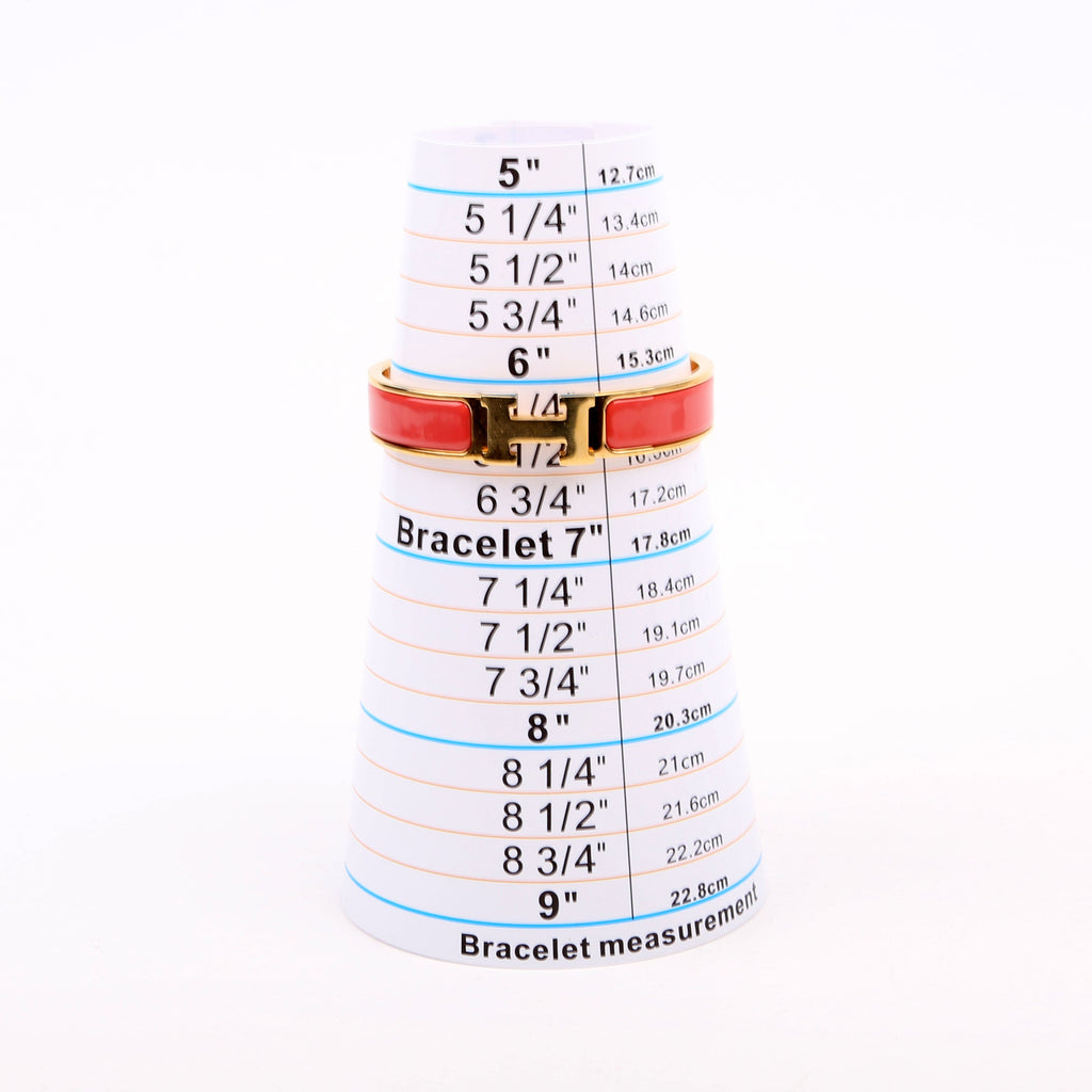 Clic Clac Narrow PM Bracelet Coral/Gold