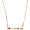 I Love Chanel Necklace Gold