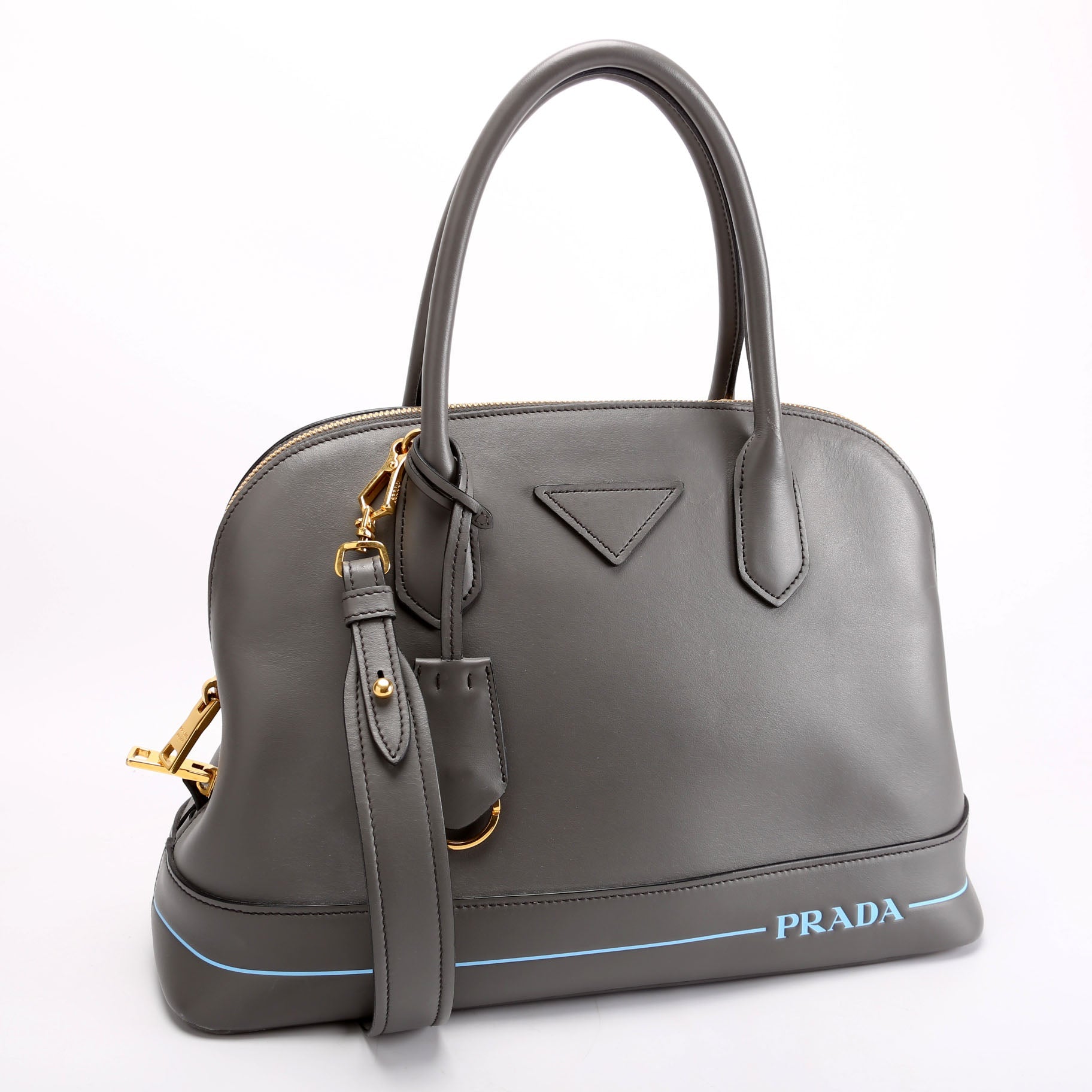 1BA198 City Calfskin Mirage Promenade Grey