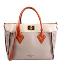 On My Side MM Calfskin Taupe