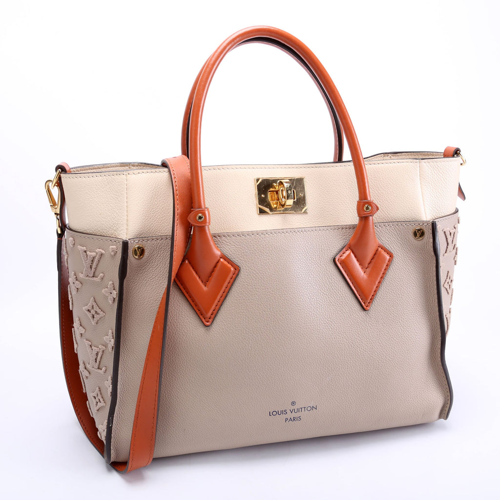 On My Side MM Calfskin Taupe