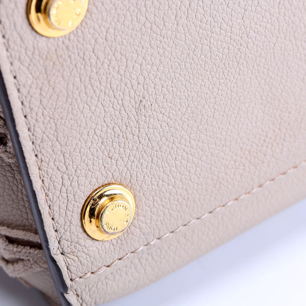 On My Side MM Calfskin Taupe
