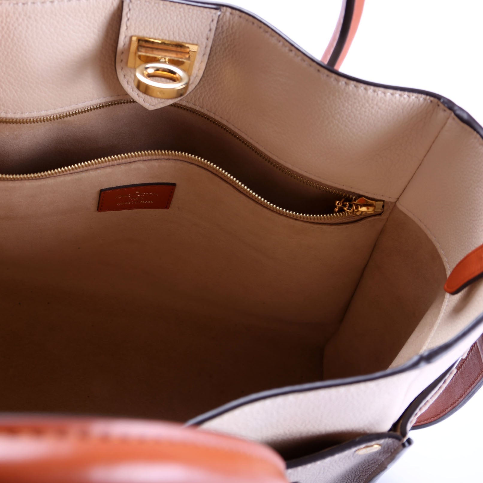 On My Side MM Calfskin Taupe