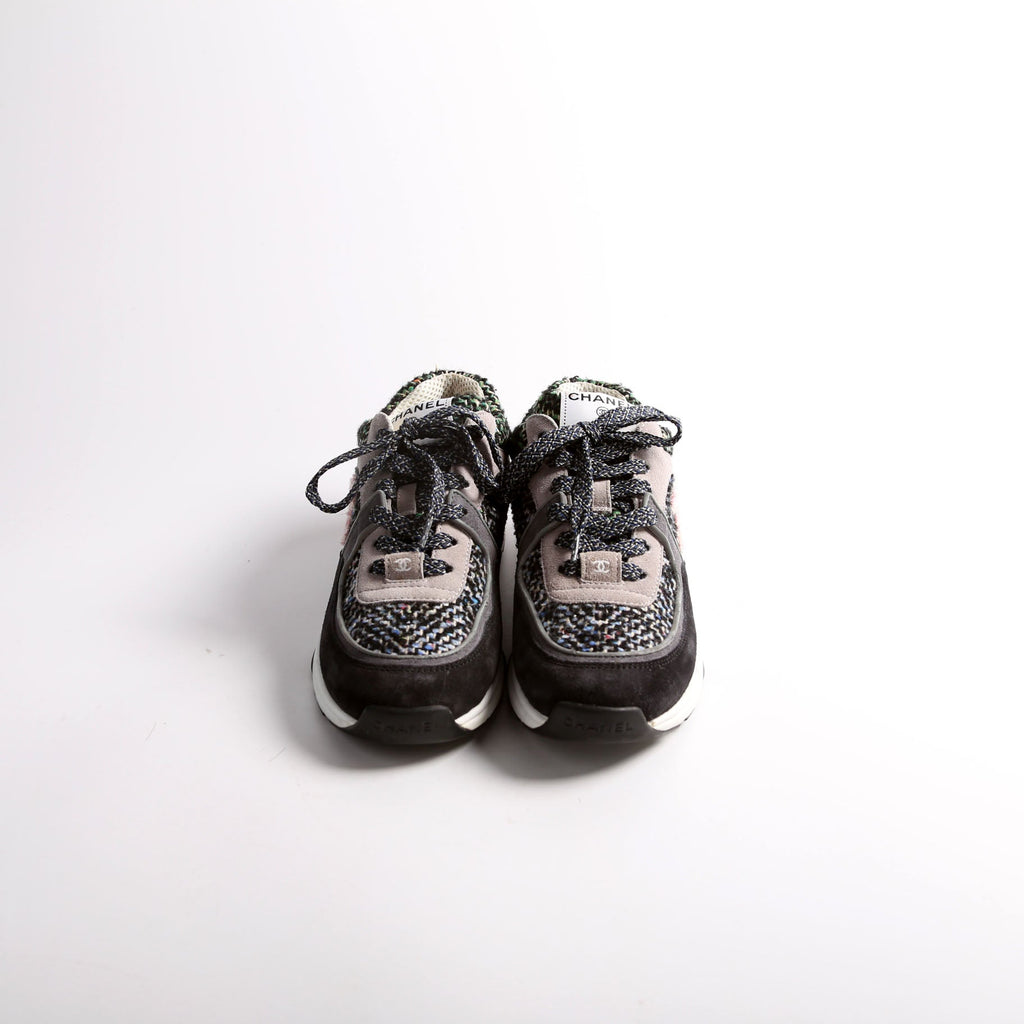 CC Tweed/Suede Trainers Size 39