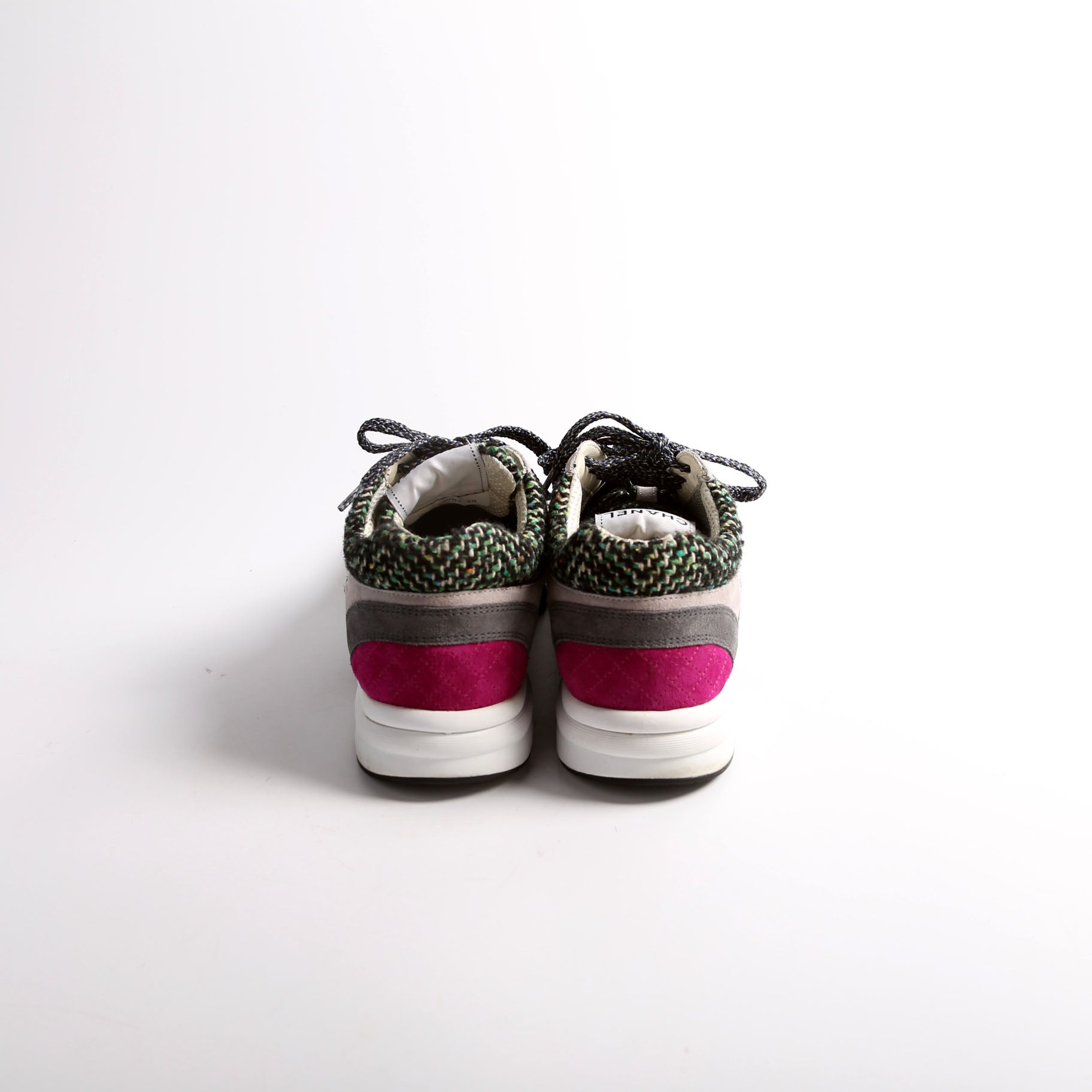 CC Tweed/Suede Trainers Size 39