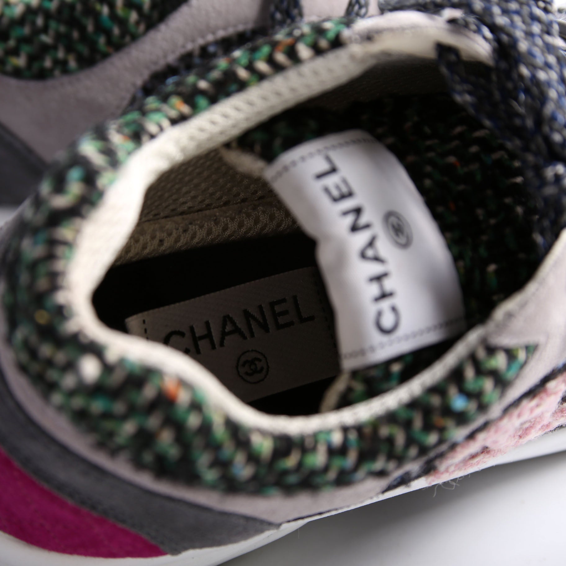 CC Tweed/Suede Trainers Size 39