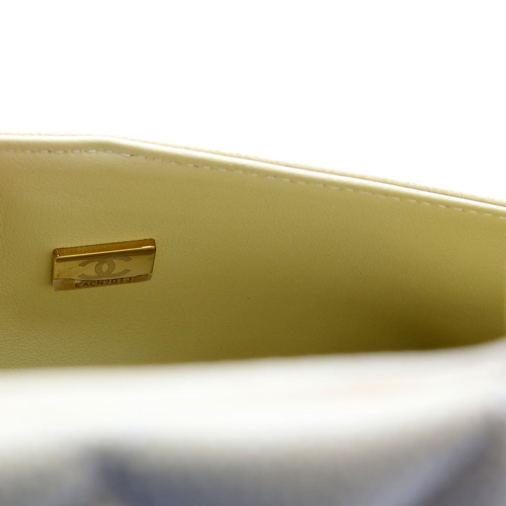 Classic Flap Small Caviar Neutral
