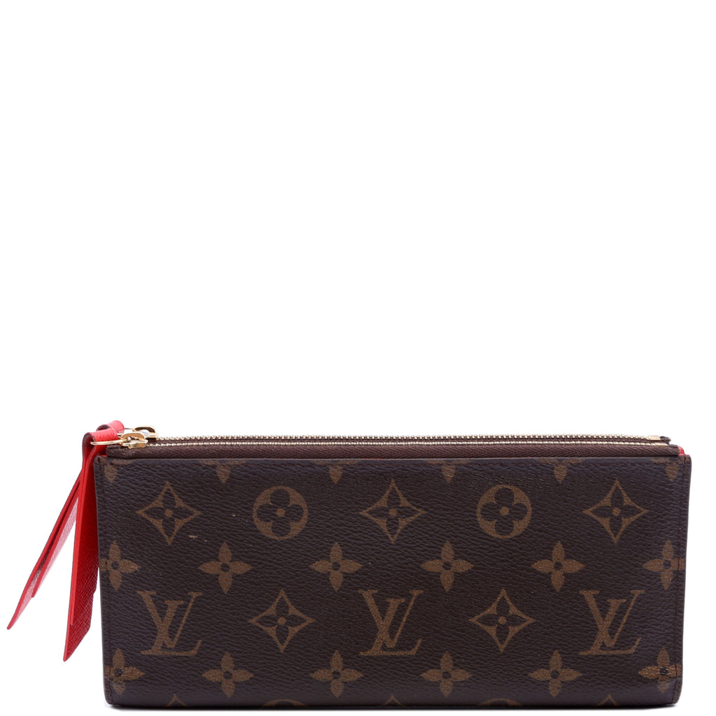 Adele Wallet Monogram Red