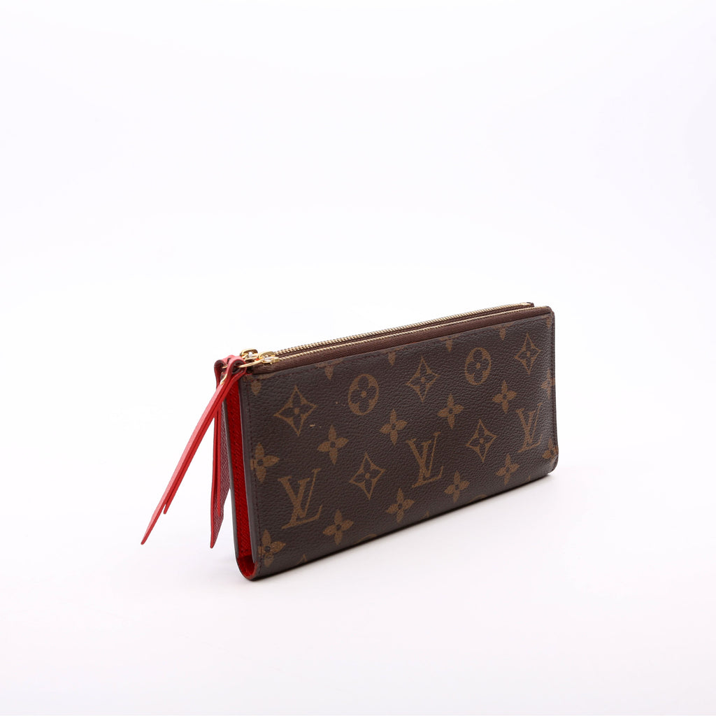 Adele Wallet Monogram Red