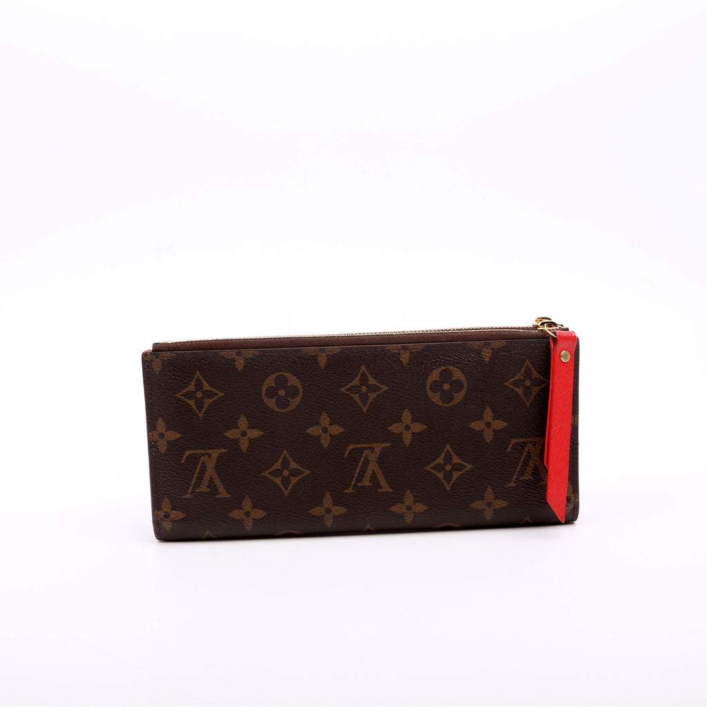 Adele Wallet Monogram Red