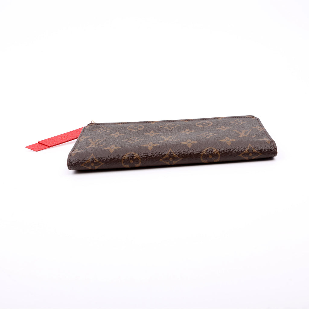Adele Wallet Monogram Red