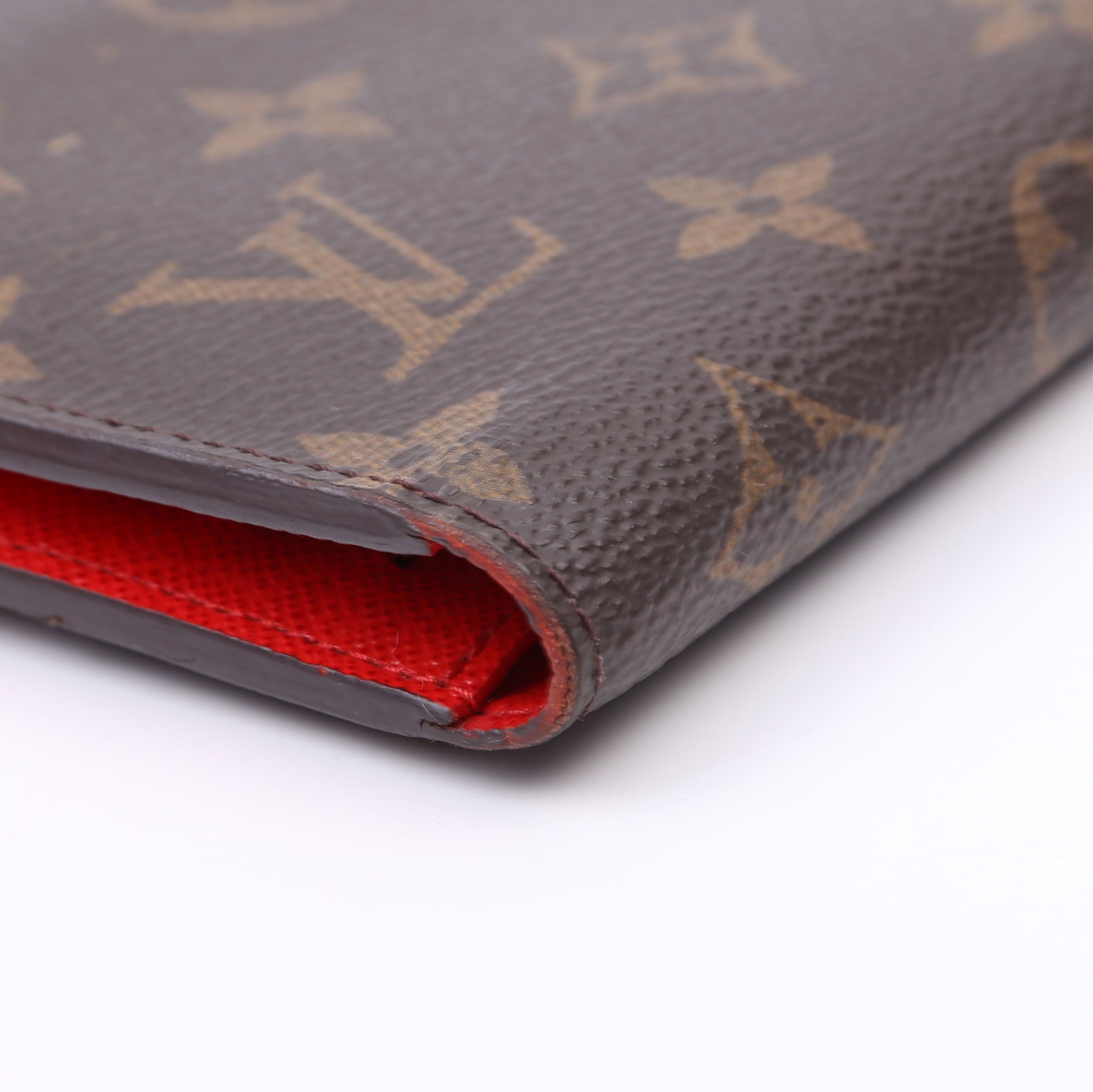 Adele Wallet Monogram Red